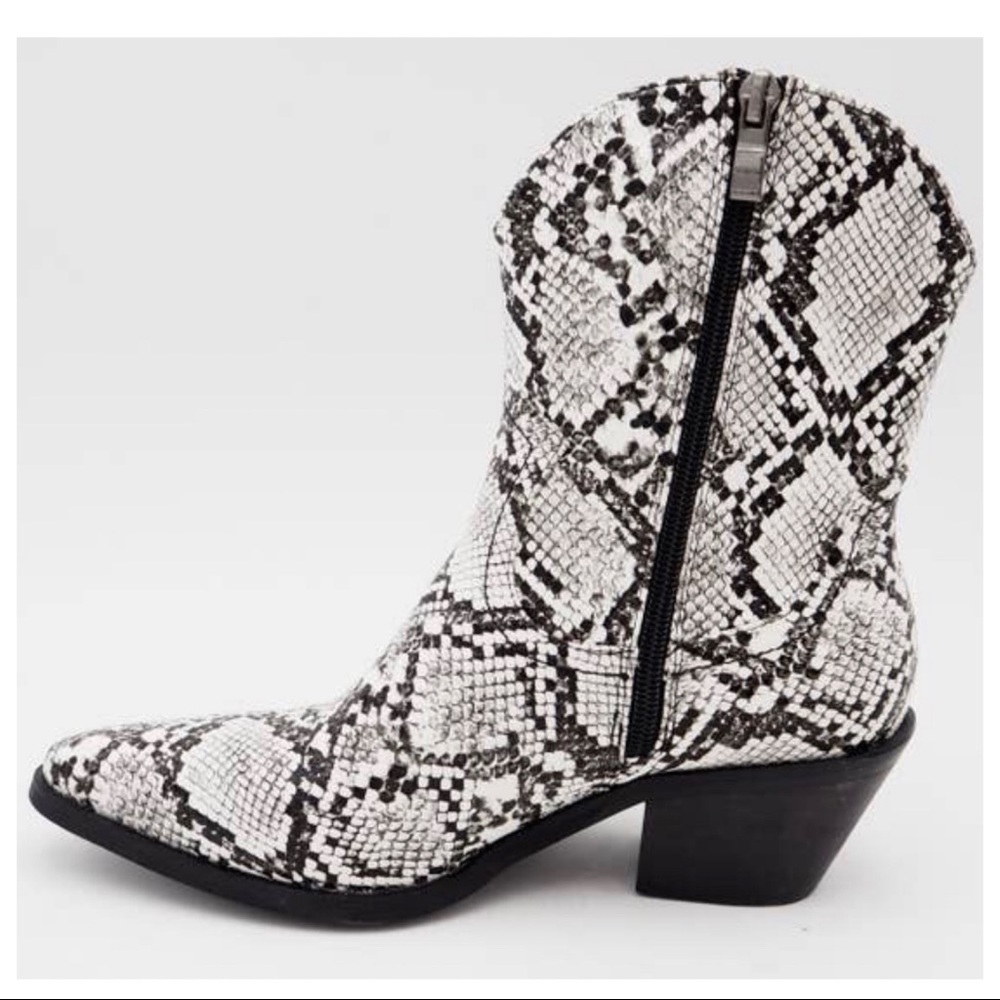 02 Fabulous The Adele Snakeskin Cowboy Western  Boots - Picture 3 of 4